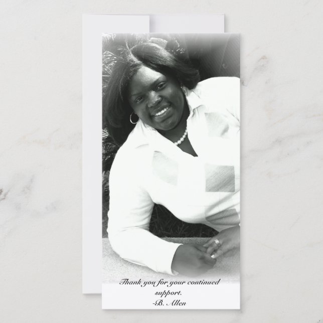 carte photo du "Merci des diplômes" (Devant)