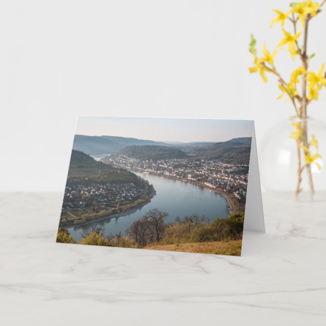 Carte Photo du paysage de Boppard (Fleur jaune)
