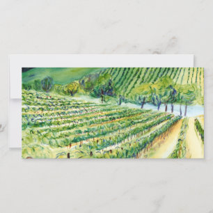 Carte photo du vignoble californien