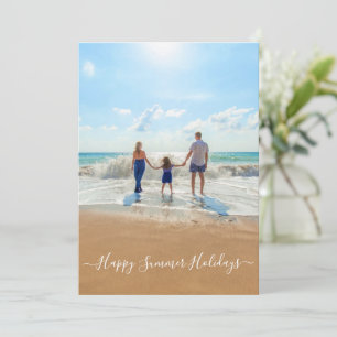 Carte photo et texte personnalisée - Joyeuses fête
