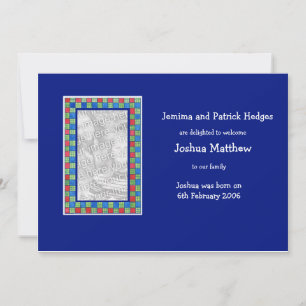 Carte photo Faire-part d'adoption personnalisable