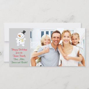 Carte photo famille Noël