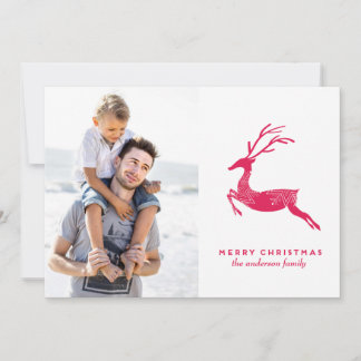 Carte photo Festive Reindeer
