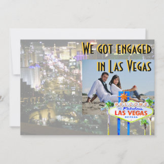 Carte photo Fiançailles Las Vegas