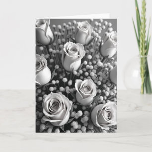 Carte photo florale élégante