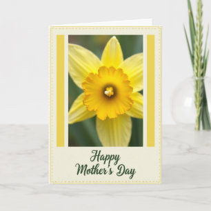 Carte photo florale rayée