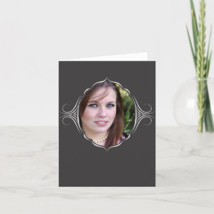 Carte Photo frame with tribal look.