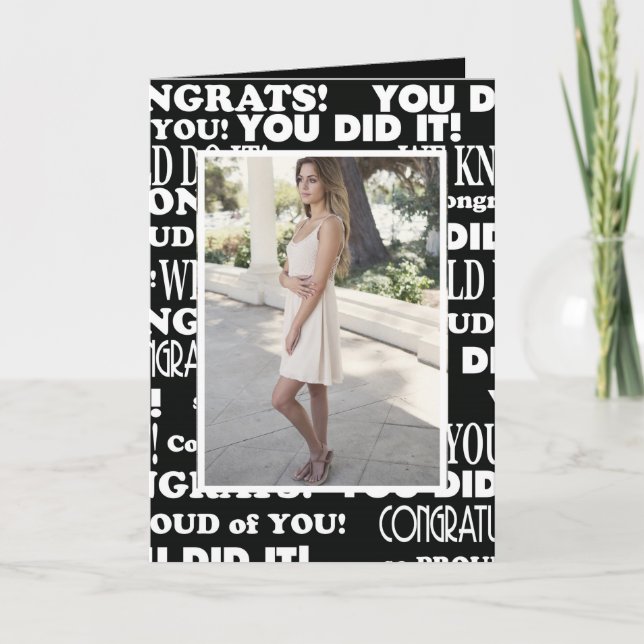 Carte photo gris noir et blanc (Devant)