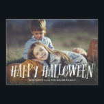 Carte photo Halloween élégant<br><div class="desc">Carte photo d'halloween moderne et élégant</div>
