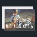 Carte photo Halloween élégant<br><div class="desc">Carte photo d'halloween moderne et élégant</div>