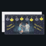 Carte photo Hanoukka "Dreidel Banner"<br><div class="desc">Joyeux Fêtes, Carte photo Hanoukka/Chanukah, "Dreidel Banner" Glossy, Carte photo à enveloppe blanche. Personnalisez en remplaçant la photo et le texte, "Happy Chanukkah, Love the Steins" Personnaliser de texte en choisissant votre style de police, couleur et taille préférés. Réajustez, redimensionnez et retapez pour customiser. La couleur Arrière - plan peut...</div>