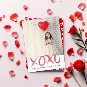 Carte photo Heureuse Sainte-Valentin XOXO
