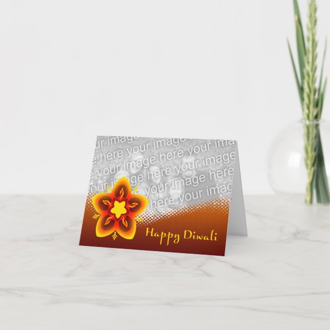 carte photo heureux de diwali (Devant)