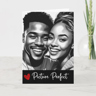 Carte photo idéale - Black Love (plié de 5 po x 7