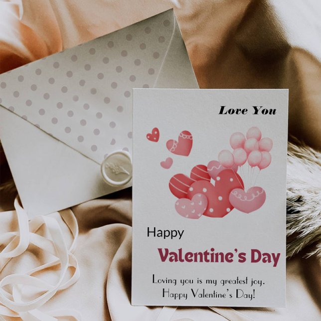Carte Photo Joyeuse Saint-Valentin (Photo Card Happy Valentine's Day)