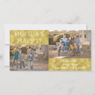 Carte photo "JOYEUX FÊTES" / enveloppe blanche