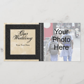 Carte photo mariage, Carte photo classique