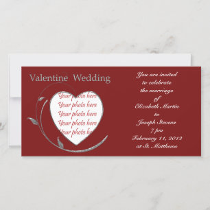 Carte photo Mariage Valentine