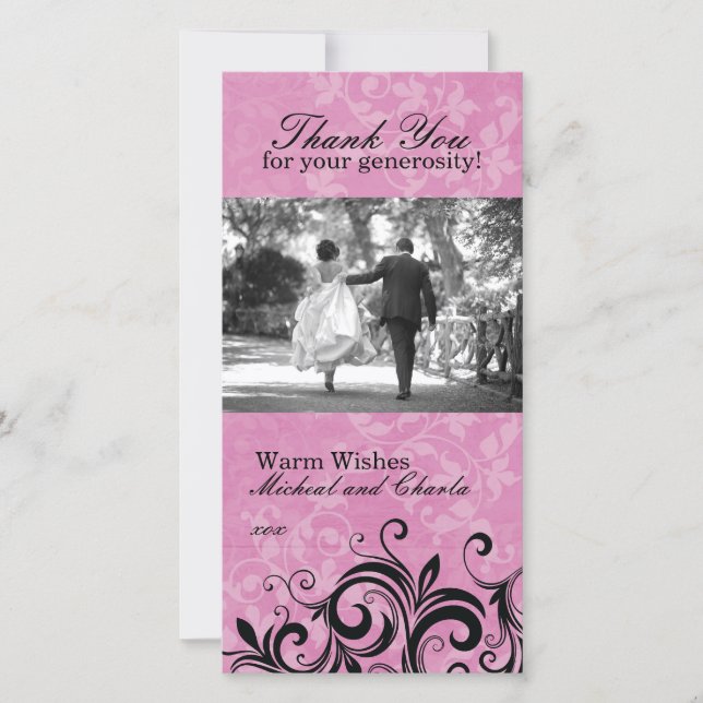 Carte photo Merci (4x8) (Devant)