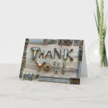 Carte photo Merci de construction