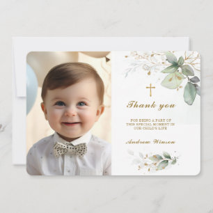 Carte photo Merci du baptême