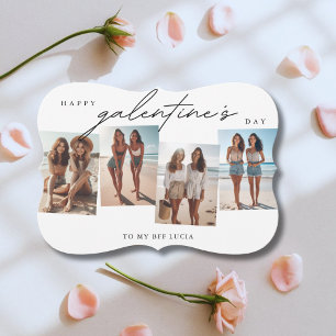 Carte photo moderne de Galentine's Day pour BFF   