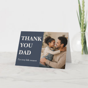 Carte photo moderne de remerciement pour papa - Fê