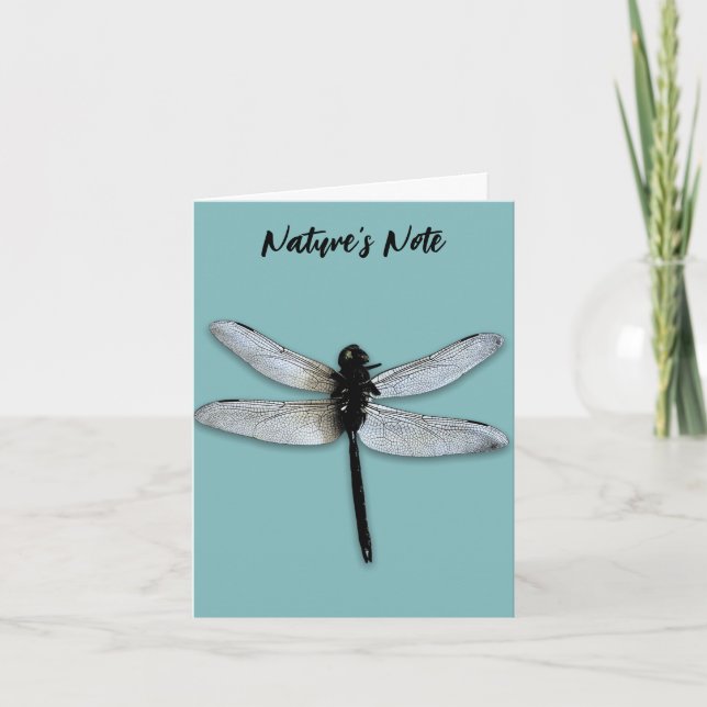 CARTE PHOTO MODERNE DRAGONFLY (Devant)