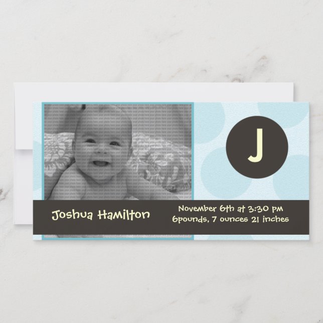 carte photo monogramme (Devant)