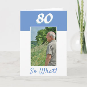 Carte Photo motivationnel pour 80e anniversaire