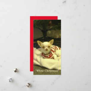 carte photo "Noël blanc" avec/sans enveloppe