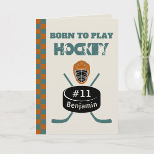 Carte Photo Nom Age Texte Jersey Numéro Hockey Sport