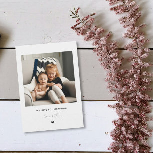 Carte Photo 'Nous t'aimons Mamie' des petits-enfan