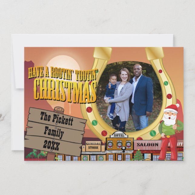 Carte photo Old West Christmas (Devant)