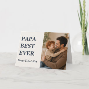Carte photo PAPA LE MEILLEUR - Fête des pères mode