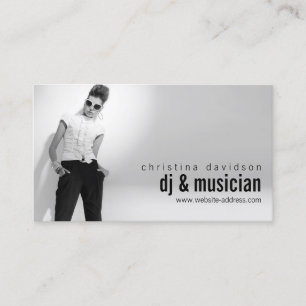 Carte photo personnalisable pour DJ, Bandes, Music