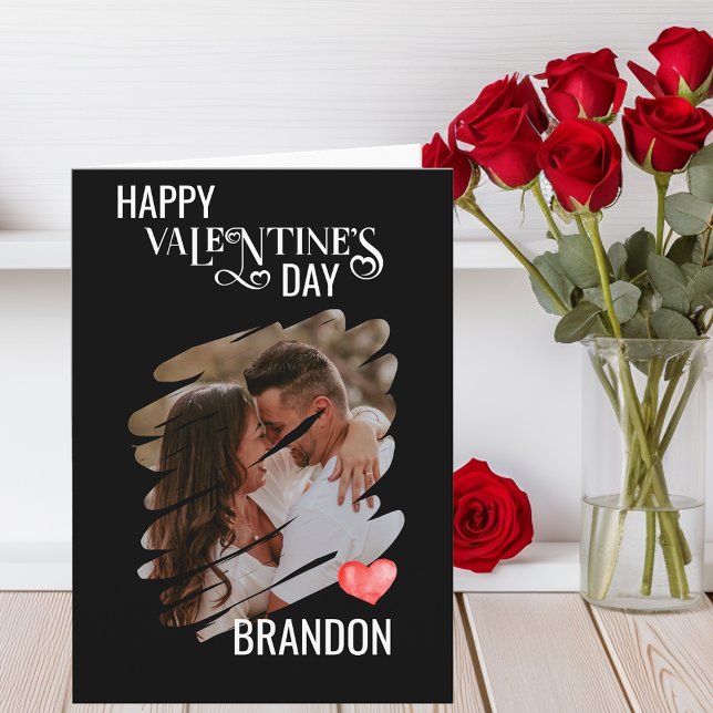 Carte Photo personnalisé à gratter Monogramme Amour Mode (Créateur téléchargé)