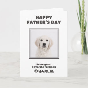 Carte Photo personnalisé Bonne fête des pères Chien