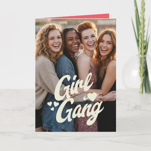 Carte Photo personnalisé de Galentine's Day (Devant)