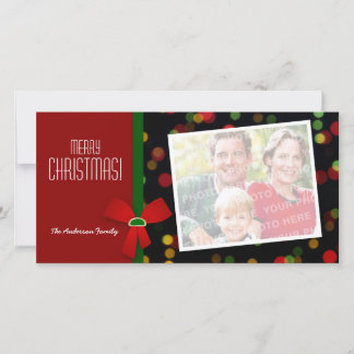 Carte photo personnalisé de Noël