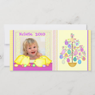 Carte photo personnalisé de Pâques