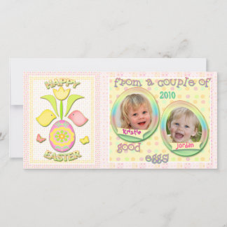Carte photo personnalisé de Pâques