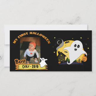 Carte photo personnalisé d'Halloween