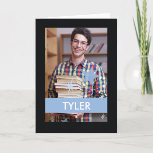 Carte photo personnalisé, et nom Graduation Félici