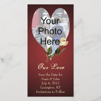 Carte photo personnalisé mariage ou Valentine