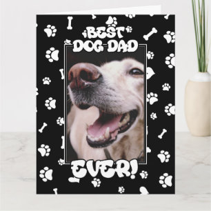 Carte Photo personnalisé Meilleur Papa Chien de tous les