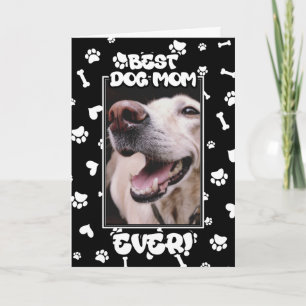 Carte Photo personnalisé Meilleure Maman de Chien Mère d