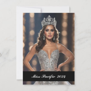 Carte photo personnalisé Pageant