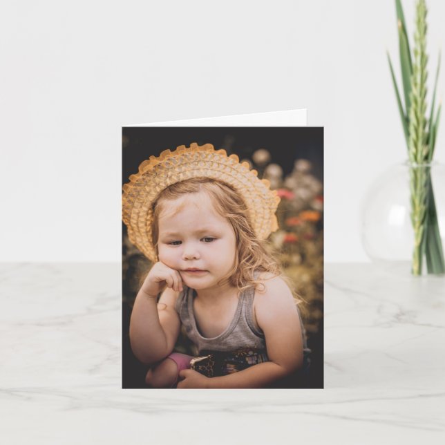 Carte photo personnalisée (Devant)