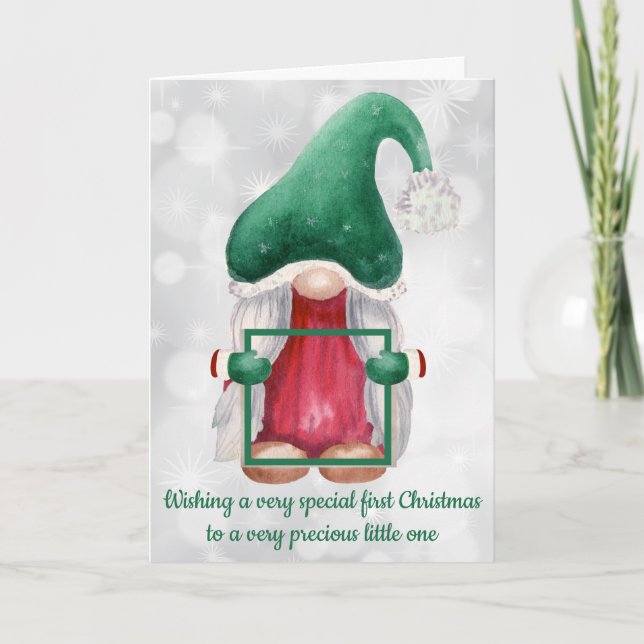 Carte Photo Personnalisée Avec Gnome (Devant)